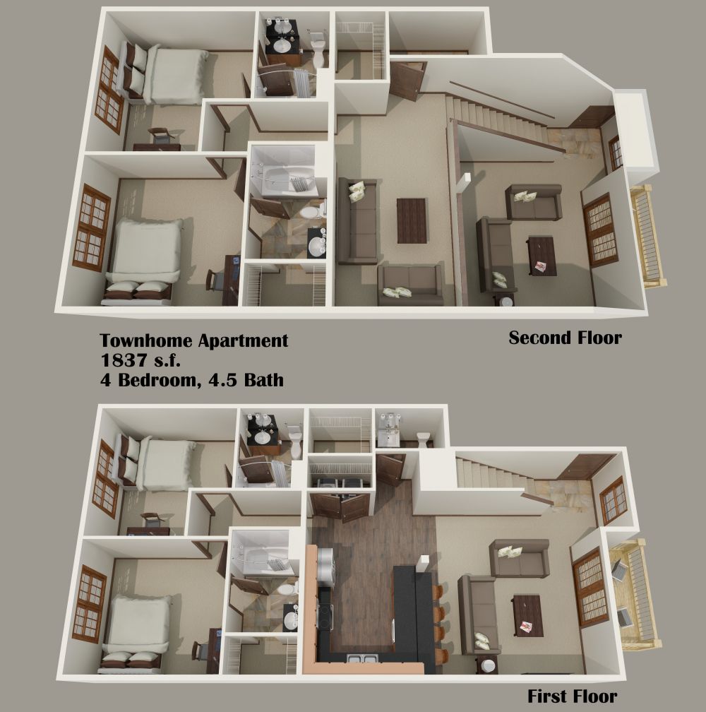4 Bedroom Lofts